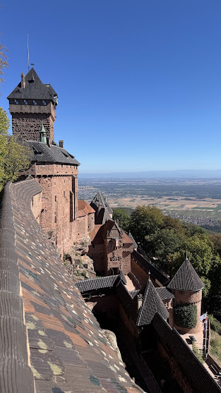 Blick ins Elsass von Hohkönigsburg